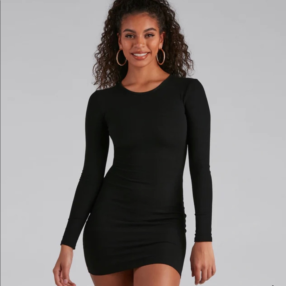 Windsor Ribbed Knit Mini Dress